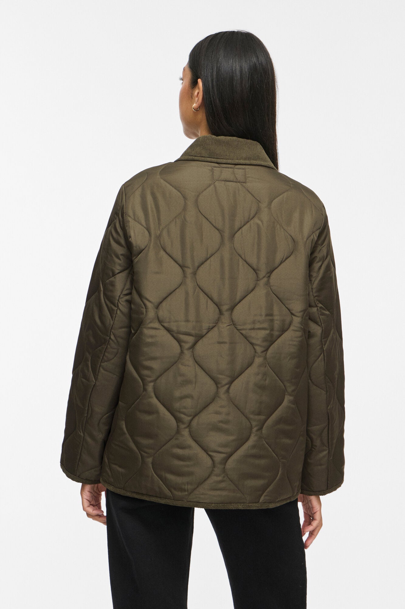 Vitate quiltet jakke - Forest Night